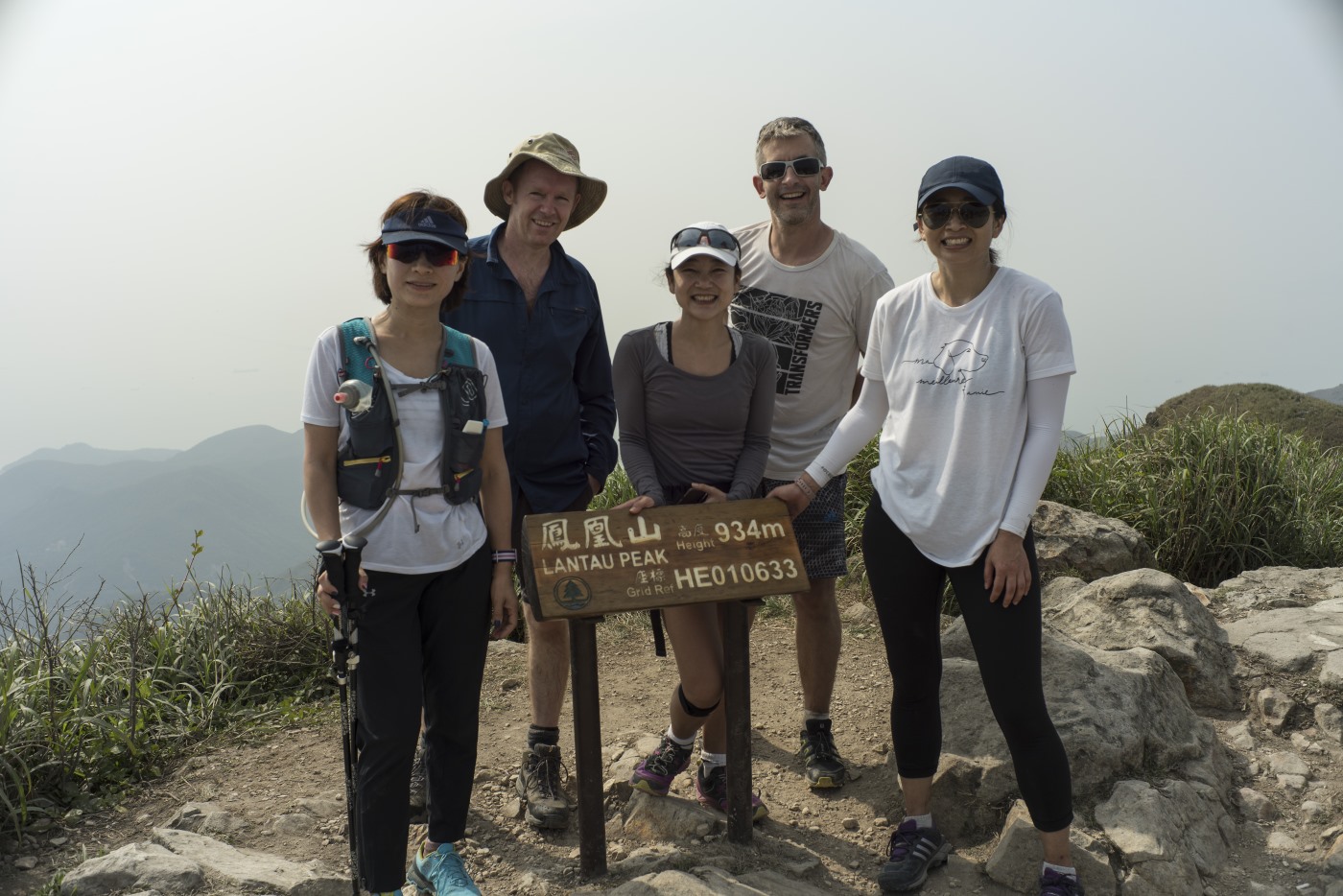 CDC team on top of lantau peak