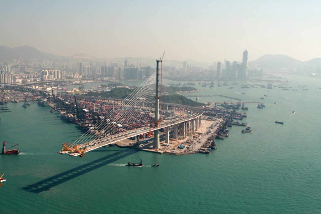 Stonecutters bridge, Hong Kong