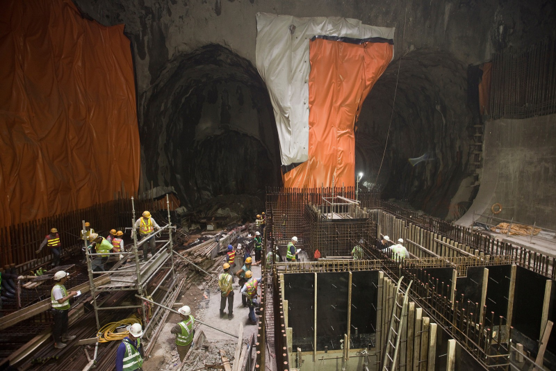 metro tunnelling construction