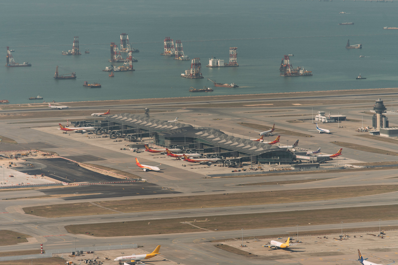 Tip of the East cantilever, Stonecutters Bridge