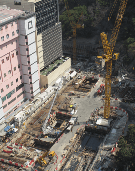 Kennedy Town Station construction