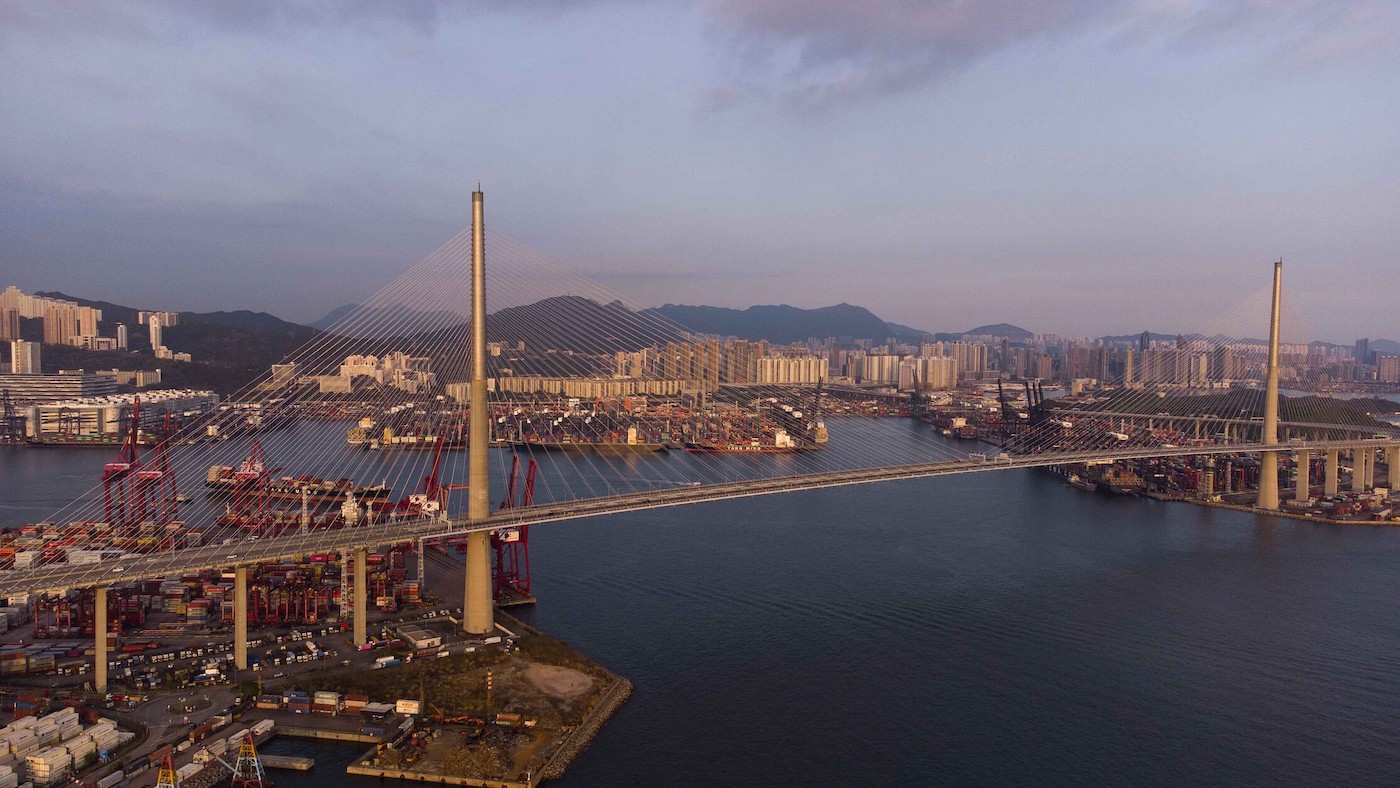 Stonecutters bridge, Hong Kong