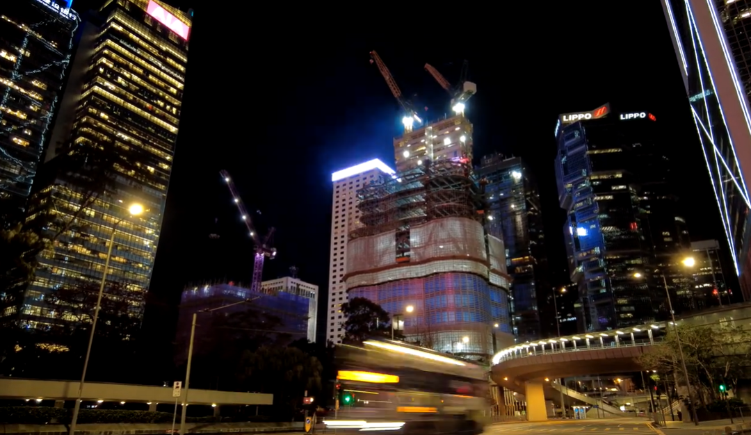 Zaha Hadid’s The Henderson under construction in Admiralty, Hong Kong