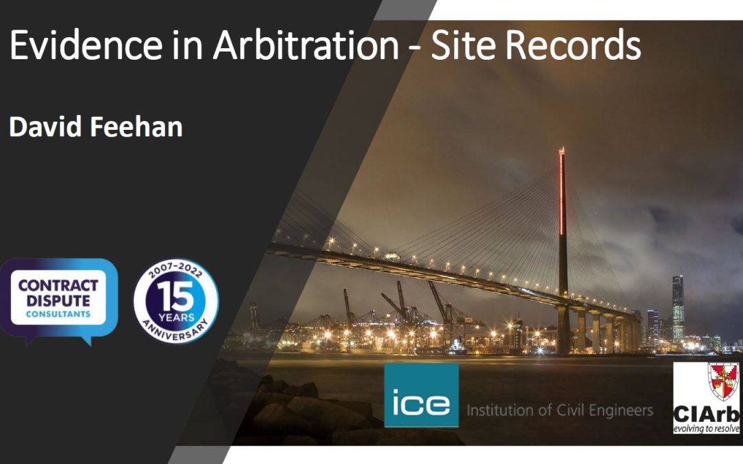 Evidence Preparation in Construction Arbitration