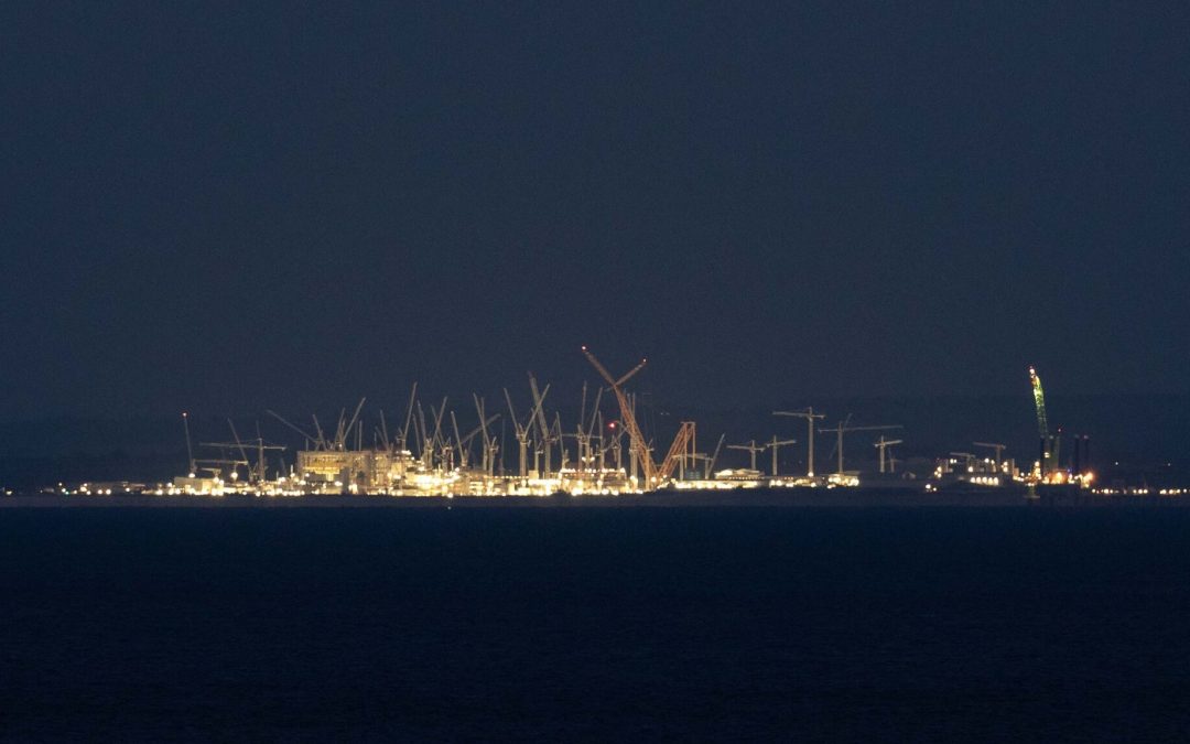 Hinkley Point as viewed from South Wales