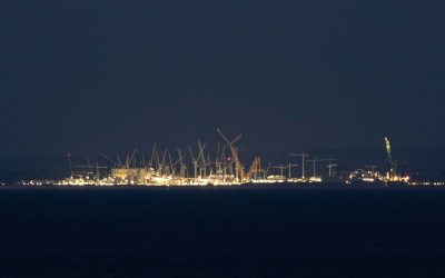 Hinkley Point as viewed from South Wales