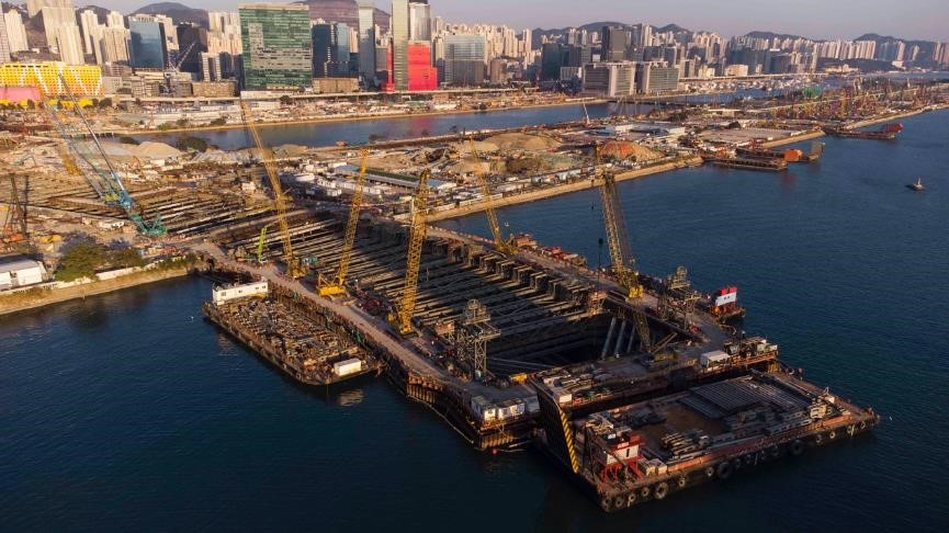 Lam Tin Tunnel construction