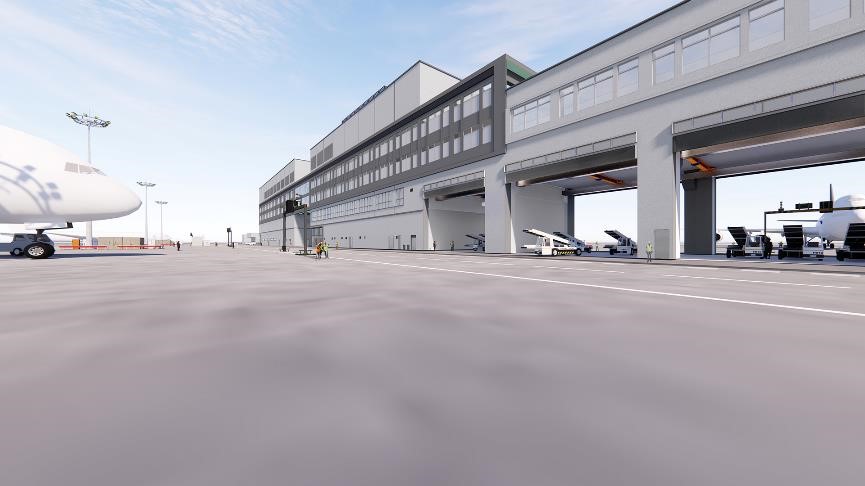 Multipurpose Building in Remaining Midfield Area